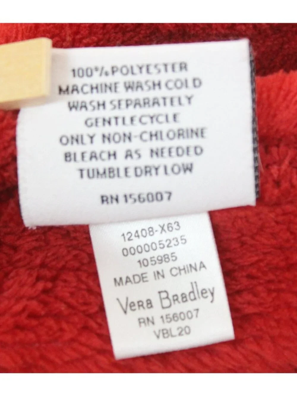 Vera Bradley Christmas cat Plush Soft Fleece Throw Blanket Holiday Lights Red
